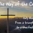 Sun rising with a cross with the title, "The Way of the Cross."