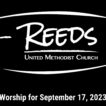 Reeds logo with date September 17, 2023